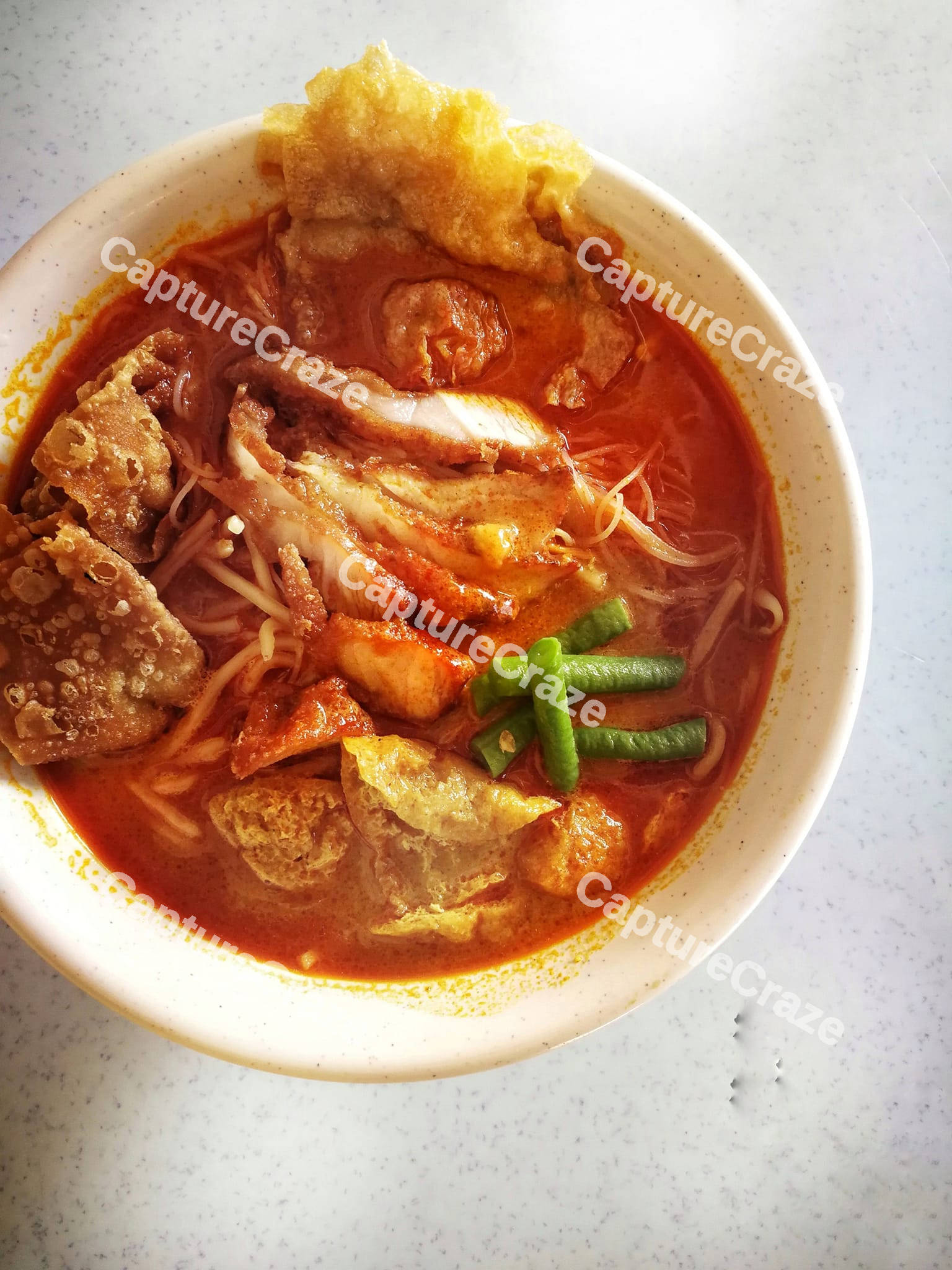 Noodle curry soup